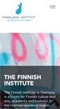 Mobile Screenshot of finnland-institut.de