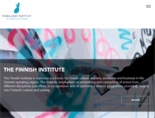 Tablet Screenshot of finnland-institut.de